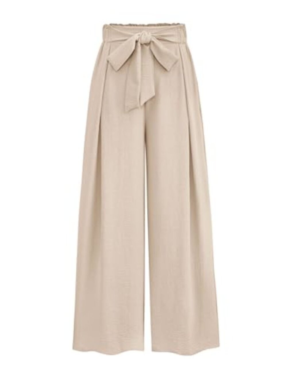 Women's Wide Leg Palazzo Dress Pants High Waisted Pull On Pleated Trousers